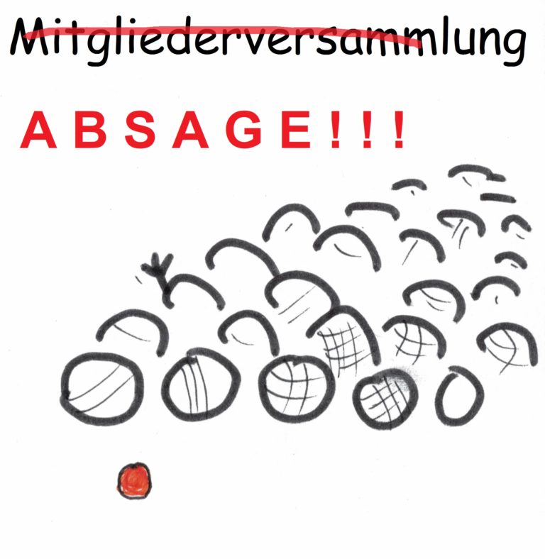 Absage Mitgliederversammlung